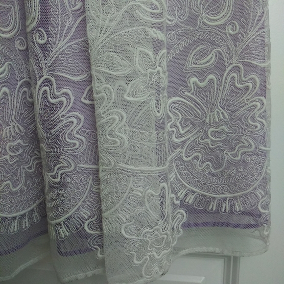 NWT Sz 6 Burberry White Lace and Lavender Dress - Picture 12 of 16